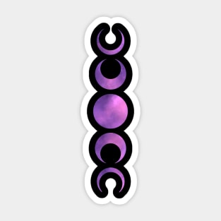 Purple Moon Sticker